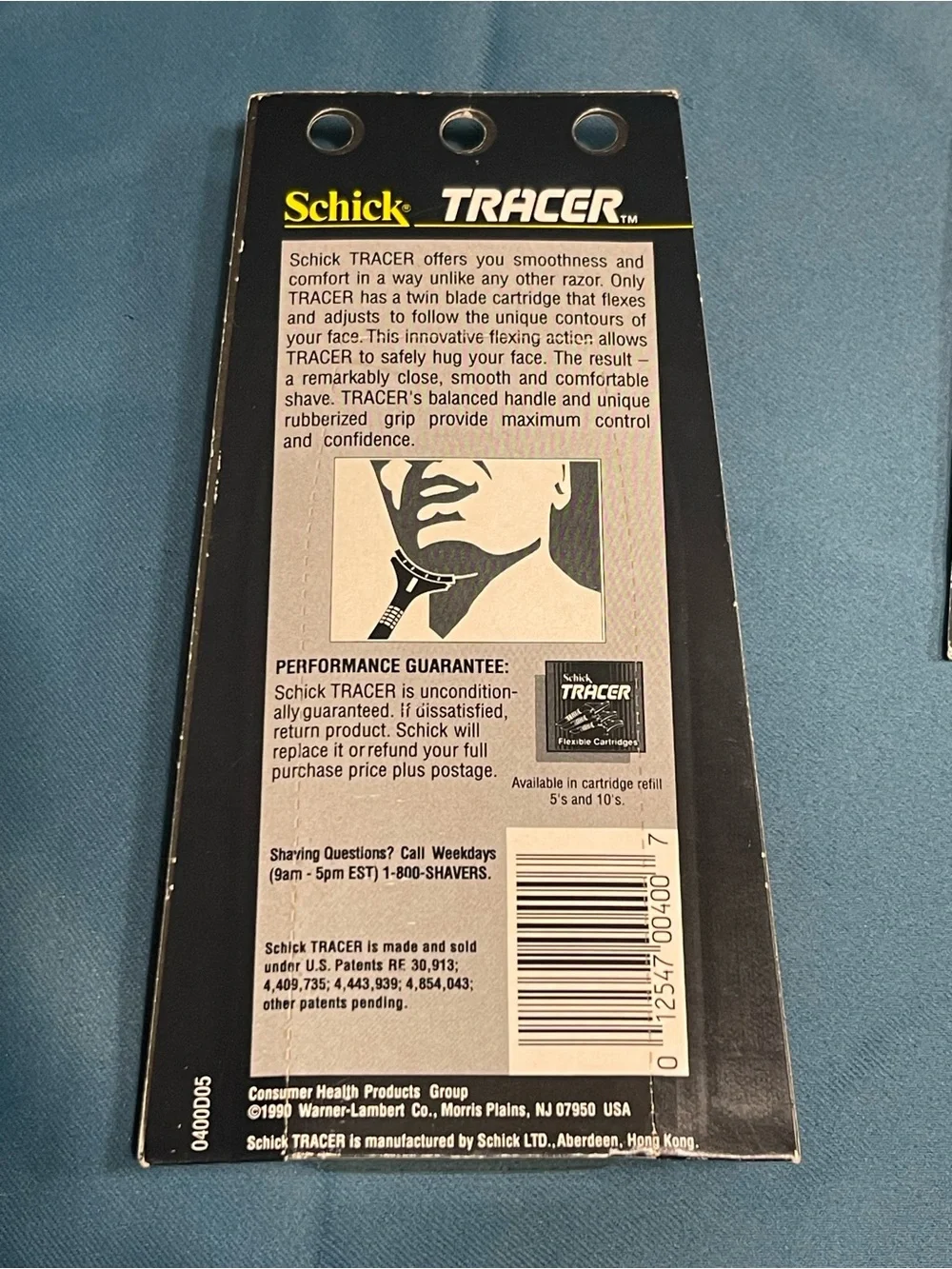Vintage Lot Of 2 Schick Tracer Razors and 9 packs of 5 Cartridge Refills